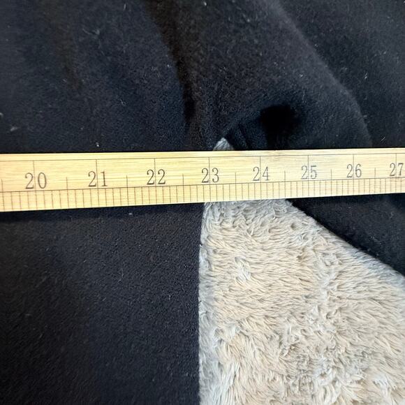 Zara Double Sided Cardi Coat Thick Longline Cardigan Sweater Black M Duster - Picture 9 of 10